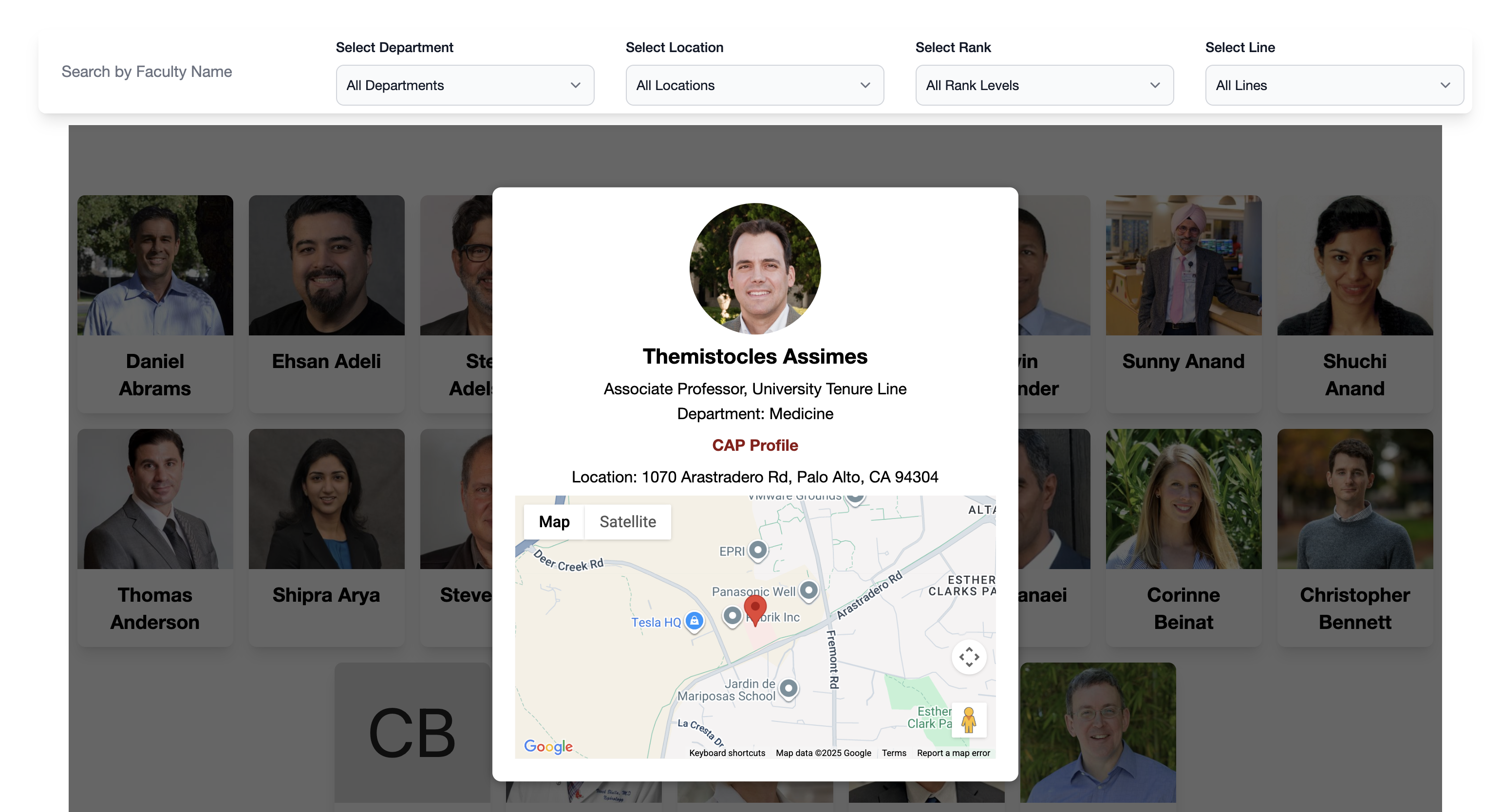 SRP Faculty Directory